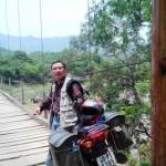 Passing the Crzay Horse River in the north of Vietnam