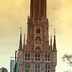 The Domtoren (replica of the one in Utrecht) towers over the Town Hall