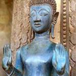 Buddha image at Ho Phra Keo, Vientiane.