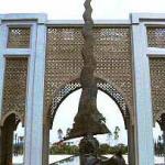 Ceremonial kris at the entrance to the National Sports Complex, built near Kuala Lumpur for the XVI Commonwealth Games in 1998.
