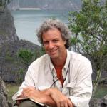 The author grins with satisfaction after seeing his first Cat Ba Langur.