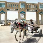An elderly Pakistani man drives his donkey cart crossing the Gate of Friendship, a new border post linking south-west Pakistan with south-east Afghanistan in Chaman. The new border gate was founded 300 meters further away towards Afghanistan than the previous one. The Pakistani authorities said they only returned to the Durand Line border abandonned after the Soviet invasion of Afghanistan, but the Afghan population claim it has been build inside Afghanistan.