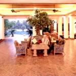 The open air lobby at the Royal Garden Resort, Thailand.