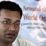 31-year-old Bangladeshi 'professional traveller' and anti-drugs activist Mohammed Ashrafuz Zaman has cycled around the globe for seven years, and now he is tackling Southeast Asia on foot.