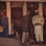 These are the pioneers of Singapore's bustling business community. The most popular is the gentleman dressed in a blue Chinese costume, Tan Tock Seng. This vegetable seller from Malacca eventually became one of the richest man in Singapore.