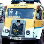An old bus on the streets of Cholon, Vietnam.