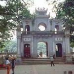 This is a temple on Hanoi's West Lake.