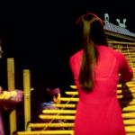 Vo Thi Van Anh has been a Thang Long Theatre member since 1990; graduated from College of Music, Hanoi; plays dan tranh (16-string zither) and dan bau.