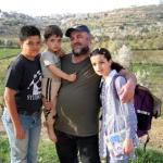 Ghazi Brigieth and his family, Beit Ommar.