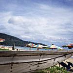 Fishing boats on Phuket's Karon Beach.