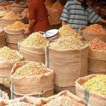 Grains and pulses by the sackful.